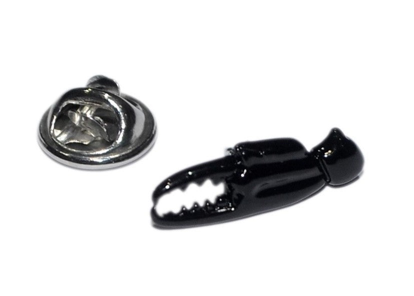Pin de Solapa Tenaza de Cangrejo Negra