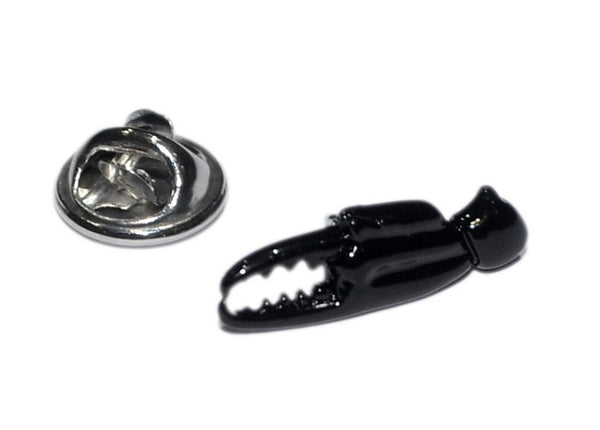 Pin de Solapa Tenaza de Cangrejo Negra