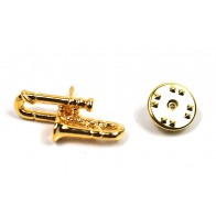 Pin de Traje Trombón Dorado
