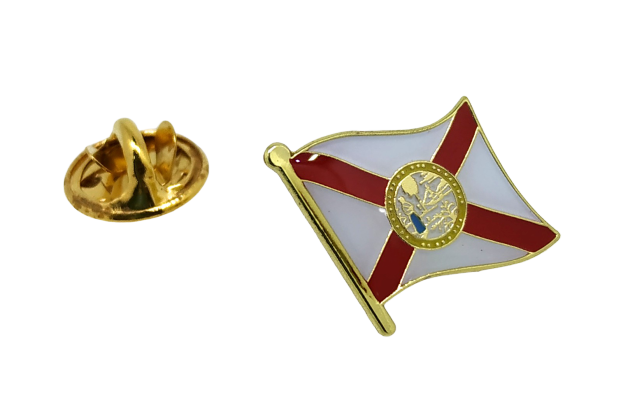 Pin de Solapa Bandera Estado Florida 15x10mm