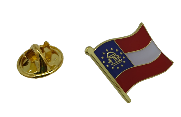Pin de Solapa Bandera Estado Georgia 15x10mm
