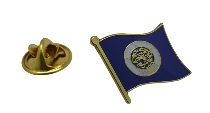 Pin de Solapa Bandera Estado Minnesota 15x10mm
