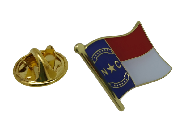 Pin de Solapa Bandera Estado North Carolina 15x10mm