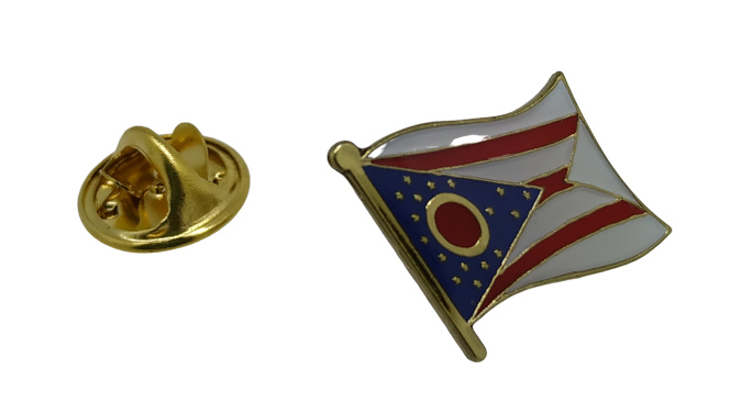 Pin de Solapa Bandera Estado Ohio 15x10mm