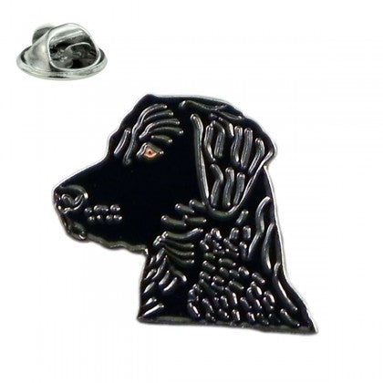 Pin de Solapa Labrador Negro 25x20mm