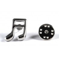 Pin Nota Musical Plateada