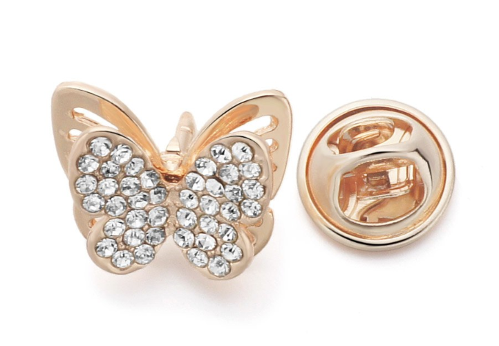 Pin Solapa Mariposa de Cristal