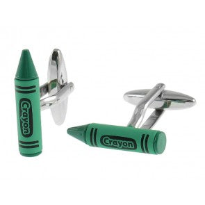 Gemelos Pintura de Cera Verde - Crayon Green