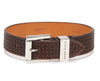 Pulsera Lujosa BERT de BOSS de Piel Marrón con tratamiento de microláser
