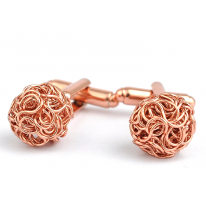 Gemelos de Camisa Borla Secession Rose Gold Plated Cufflinks