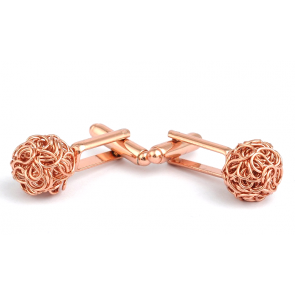 Gemelos de Camisa Borla Secession Rose Gold Plated Cufflinks