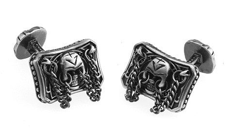 Gemelos Gothic Skull Chain