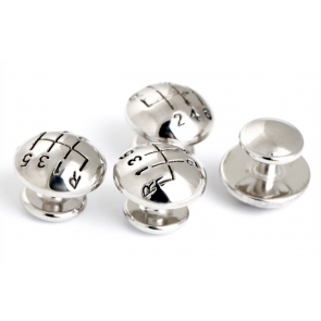 Stud Set Botones de Esmoquin y Gemelos Juego de Marchas Redondas