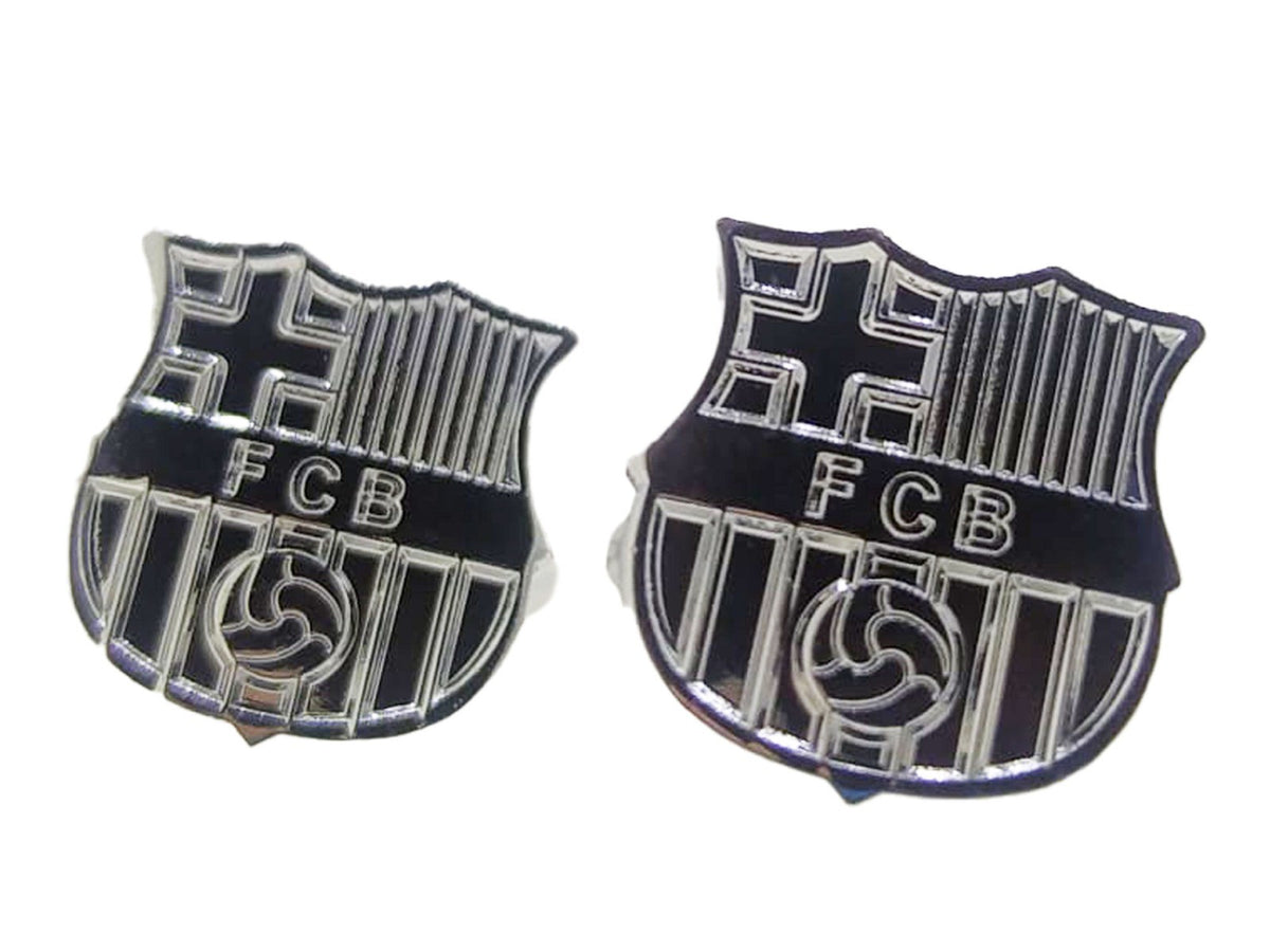 Gemelos para Camisa del FC. Barcelona Plateado