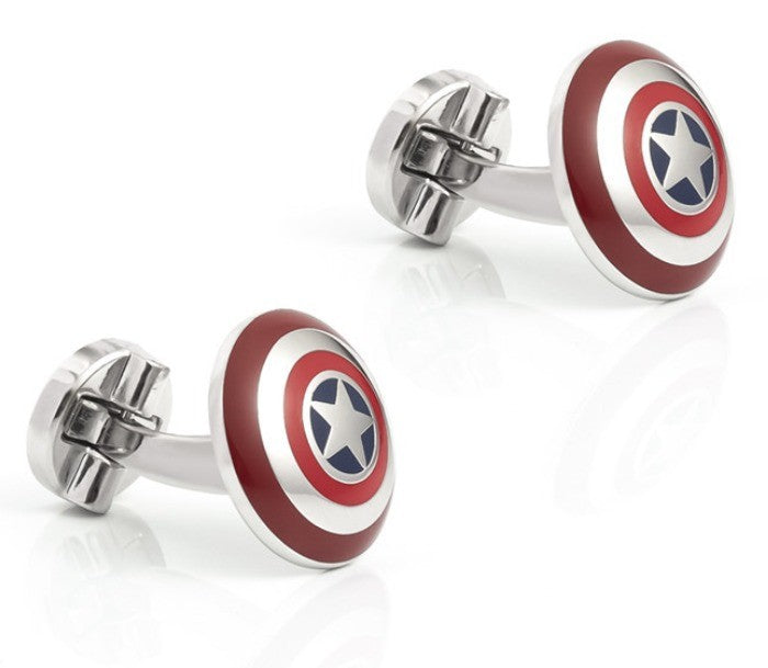 Gemelos de Camisa Escudo Capitán América mod 3 17x17mm