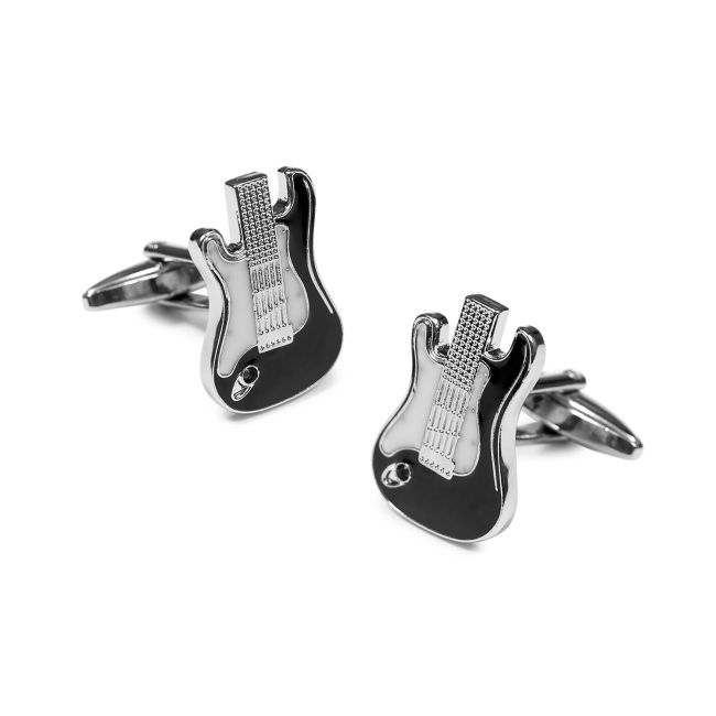 Gemelos Guitarra Rock Negra