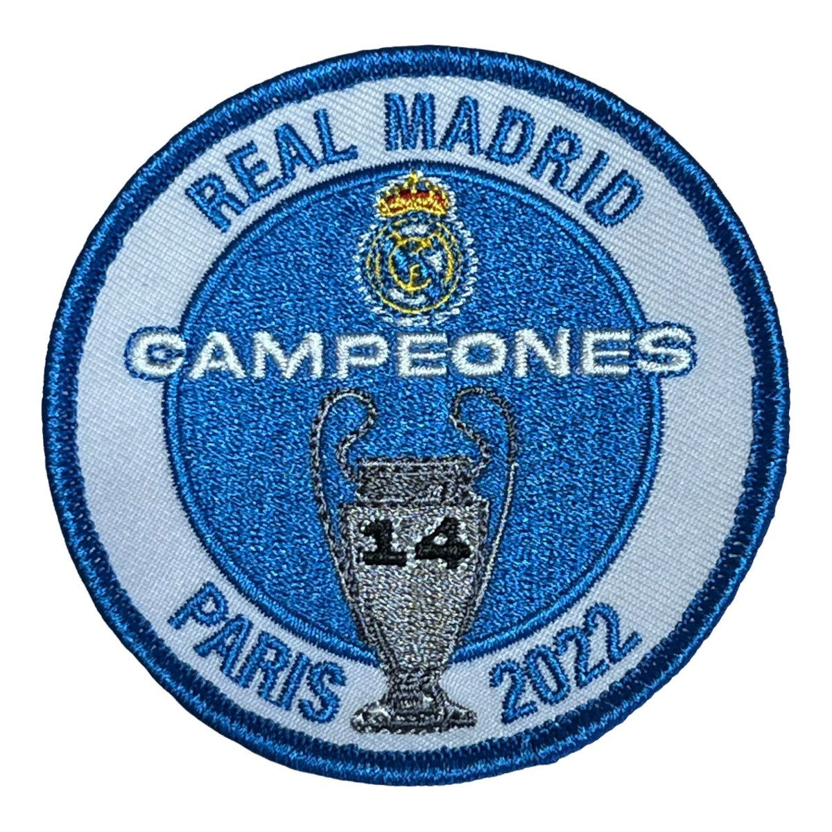 Parche termoadhesivo Real Madrid Campeones Champions League Paris 2022