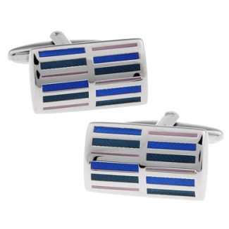 Gemelos para camisa Blue Barcodes 02