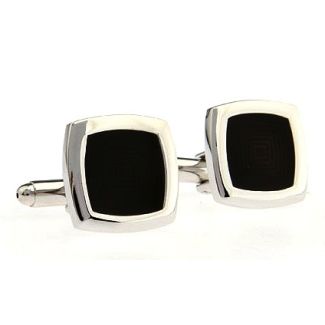 Gemelos para camisa Wedding Black Square Onix 01