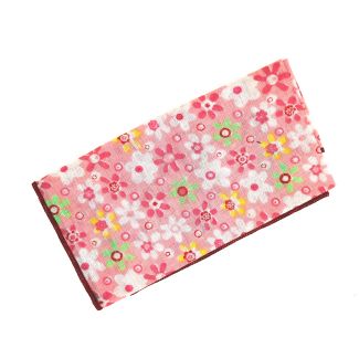 Pañuelo de tela Rosa Estampado Flores 23x23cm - Gemelolandia