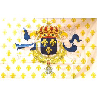 Bandera Escudo Naval Francés 1643-1745 90x150cm - Gemelolandia