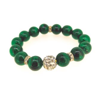 Pulsera Piedras Verdes 18mm - Gemelolandia