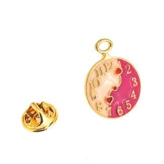 Pin de solapa Alicia en el Pais de las Maravillas Reloj del Señor Conejo 25x18mm - Gemelolandia