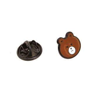 Pin de solapa Oso Marron Face 11mm - Gemelolandia