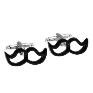 Gemelos para Camisa Bigotes Negros 04