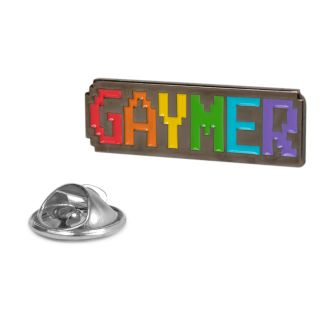 Pin de solapa Gamer LGTBi: Gaymer - 33x10mm - orgullo LGTB