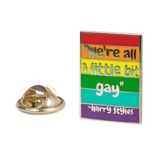 Pin we're all a little bit gay frase de Harry Styles- 30x20mm - Pin del orgullo gay