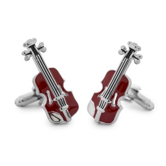 Gemelos de Camisa Violín Vinotinto 10x30mm