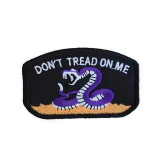 Parche Hook and Loop Dont tread on me- Color Negro - 78x49mm