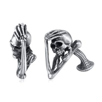 Gemelos para Camisa de EVBEA Calavera con Brazos 30x15mm - Gemelolandia