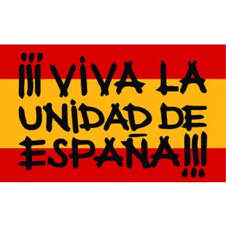 Pack of 5 stickers Viva la unidad de España 10x6cm