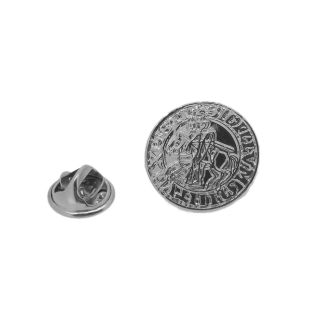 Pin de Solapa Sello de los caballeros templarios plata de primera ley 20mm-Gemelolandia