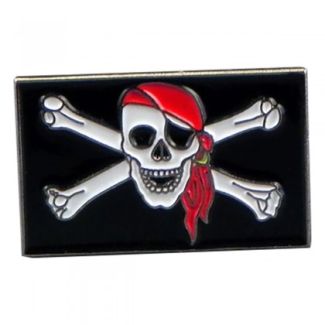 Pin de Solapa Bandera Pirata 25x15mm - Gemelolandia