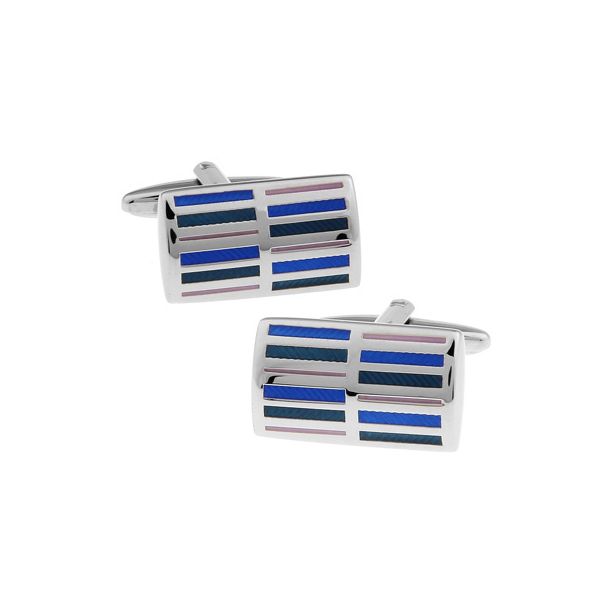 Gemelos para camisa Blue Barcodes 02