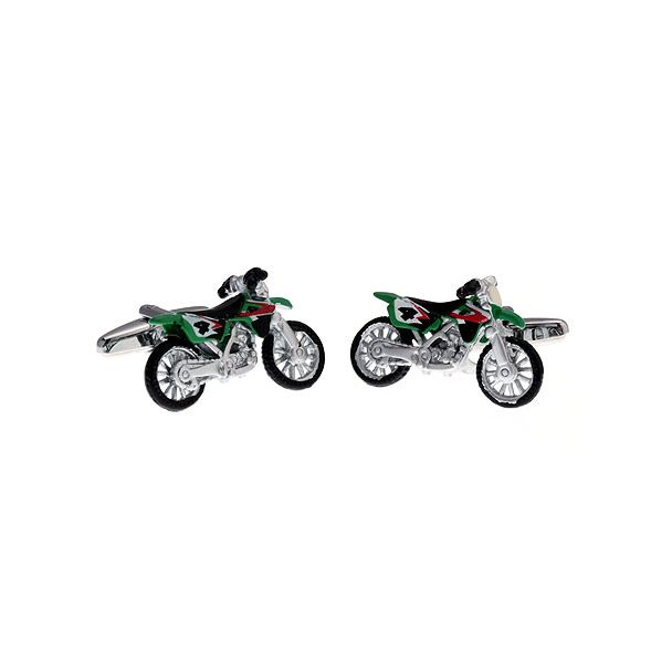 Gemelos para Camisa Moto de Motocross Verde 03