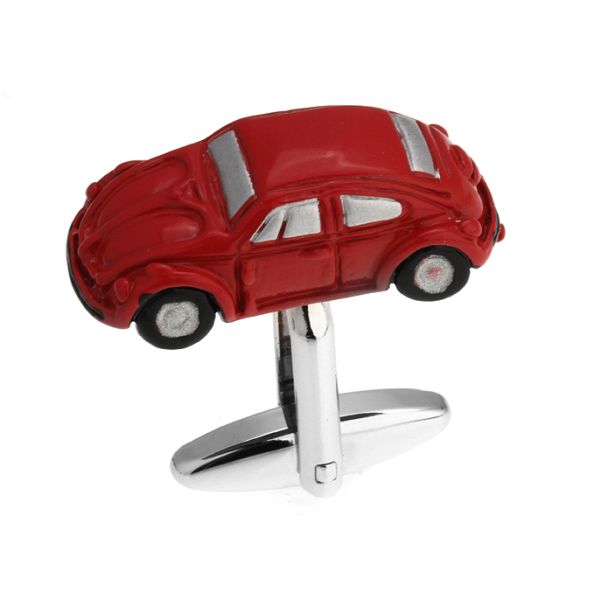 Gemelos para camisa Volkswagen Escarabajo Rojo 3D 04