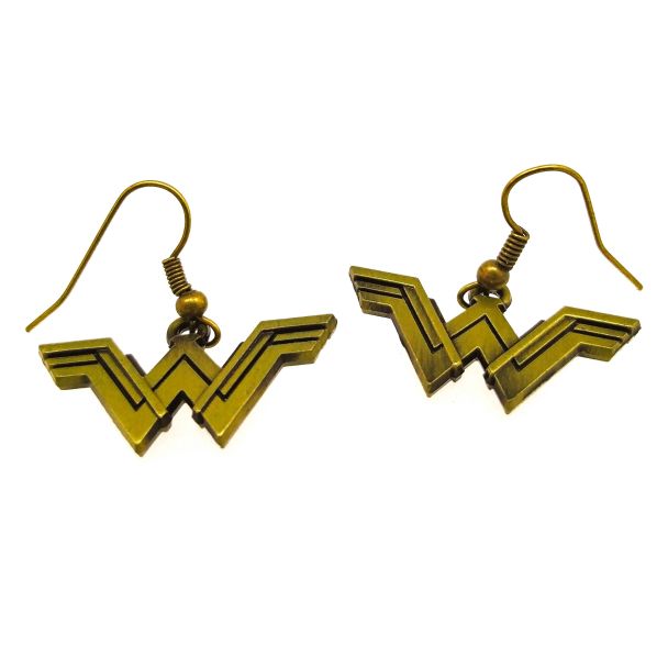 Pendientes Wonderwoman 30x12mm - Gemelolandia