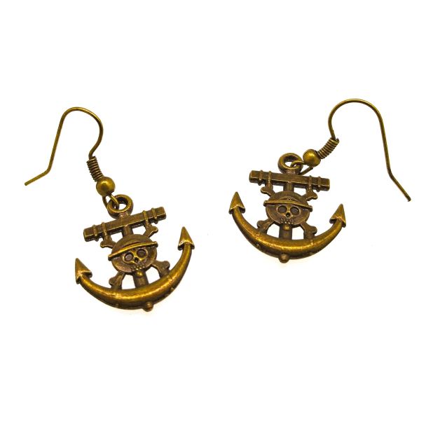 Pendientes Ancla One Piece 18x17mm - Gemelolandia