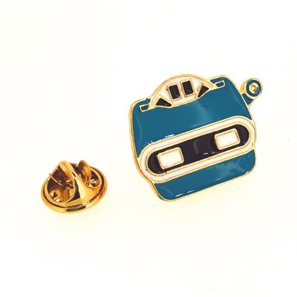 Pin de solapa Robot Face 25x20mm - Gemelolandia