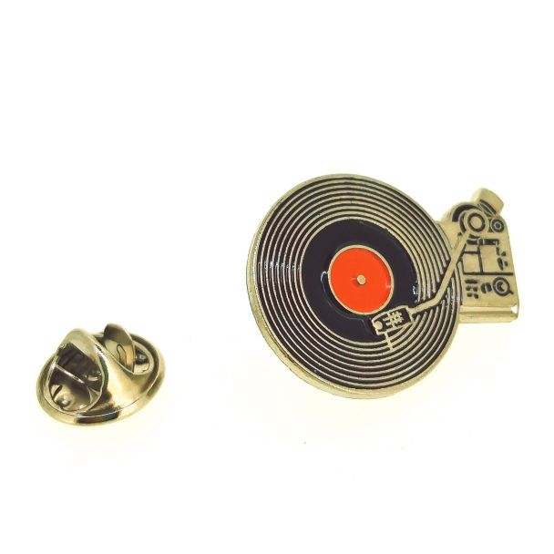 Pin de solapa Reproductor Discos Vinilo 25x20mm - Gemelolandia