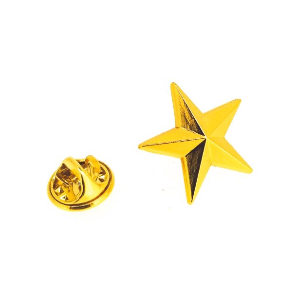 Pin de Solapa Estrella de Cinco Puntas 20mm - Gemelolandia