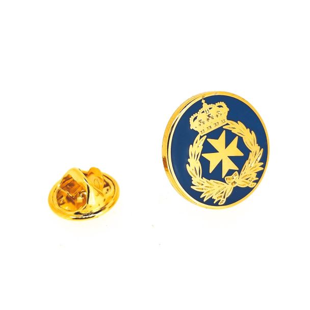 Pin de solapa cuerpo de sanidad militar azul 17mm - Gemelolandia