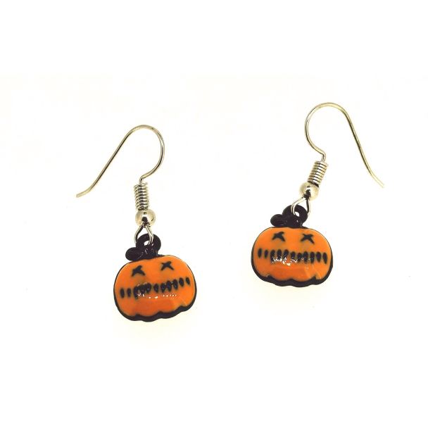 Pendientes Calabaza 15x12mm - Gemelolandia