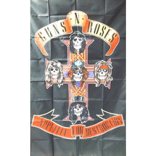 Bandera Guns N´Roses 90x150cm - Gemelolandia