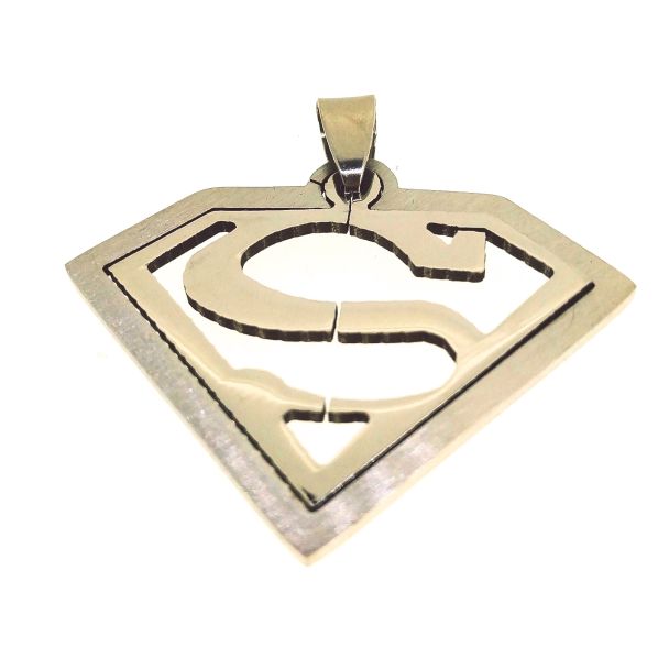 Colgante Superman 45x43mm - Gemelolandia