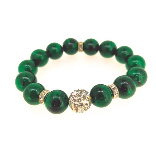 Pulsera Piedras Verdes 18mm - Gemelolandia